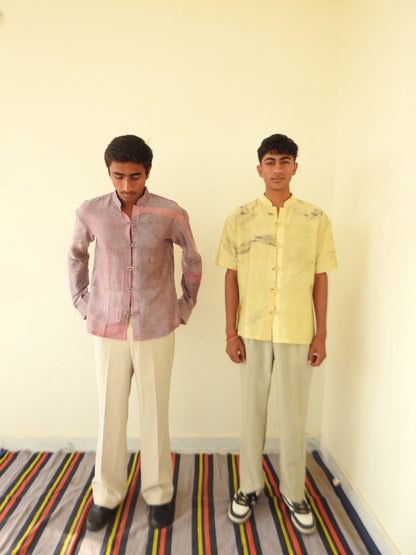 ANAAR PATTA CHANDERI SHIRT