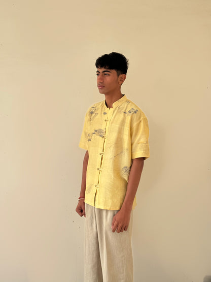 ANAAR PATTA CHANDERI SHIRT