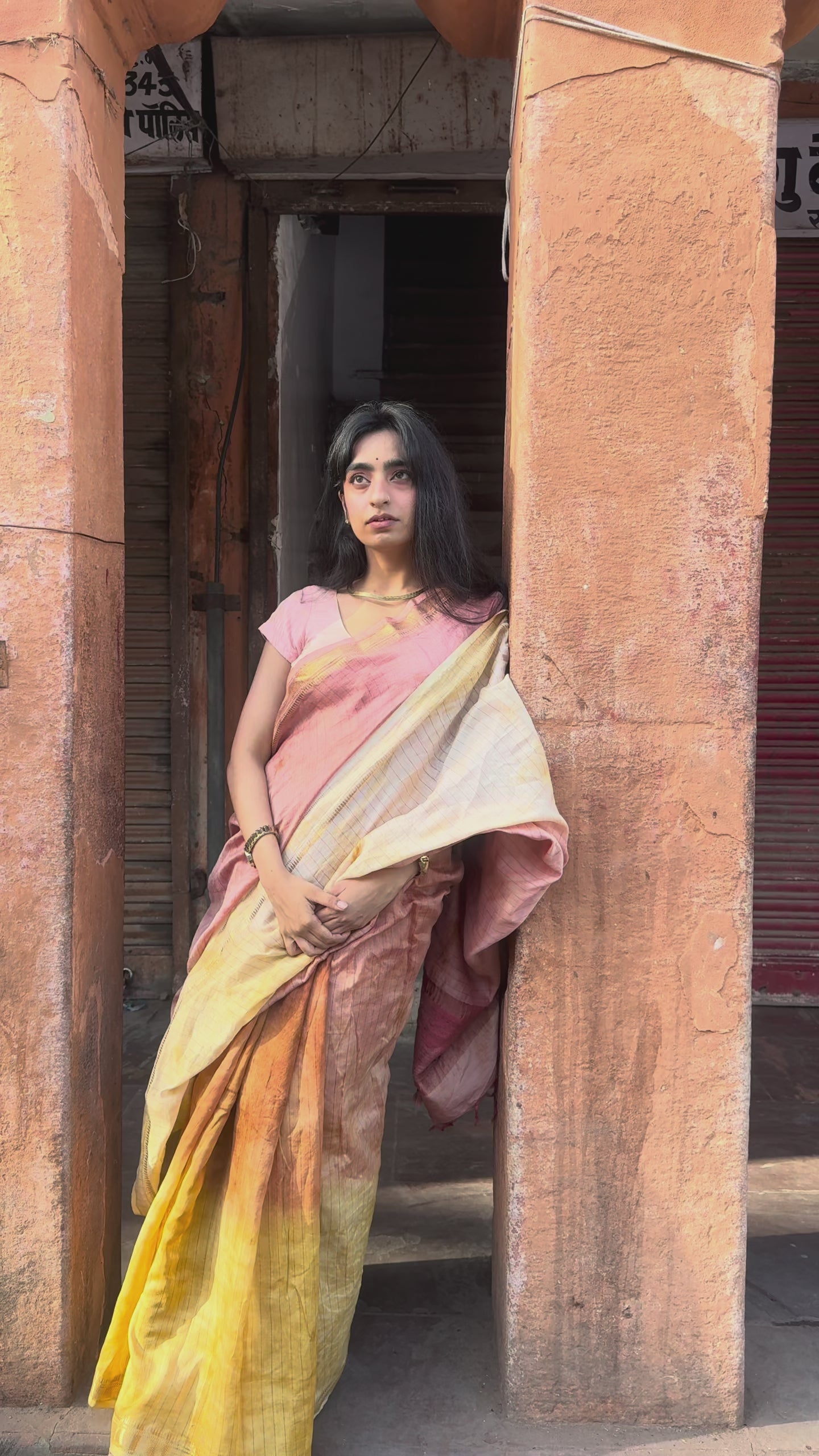 Chanderi Ombré Saree